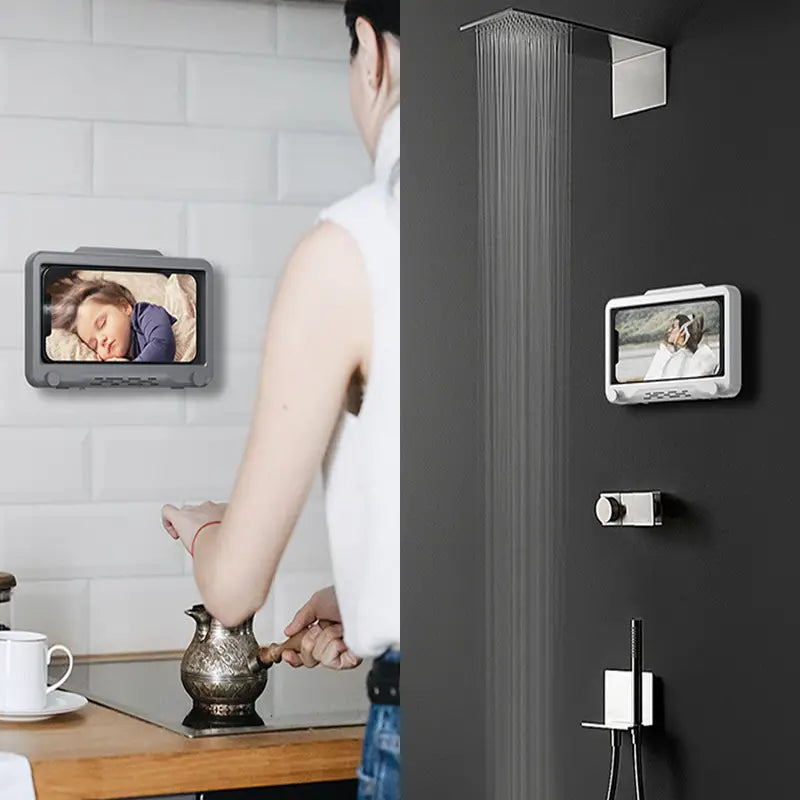 Soporte Impermeable para Teléfono con Pantalla Táctil Anti-Vaho