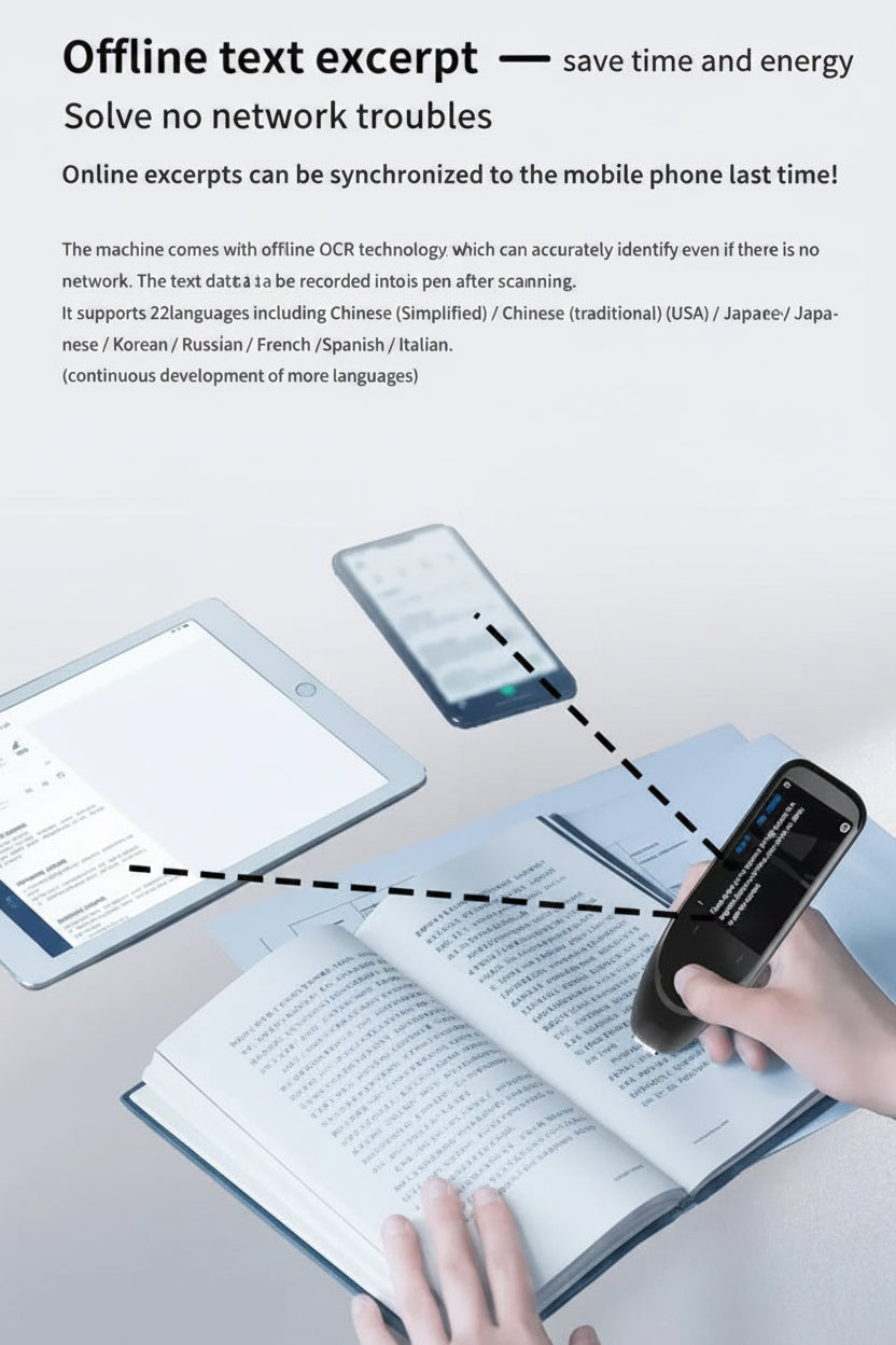 Scanning Translation Pen — Multi-Language